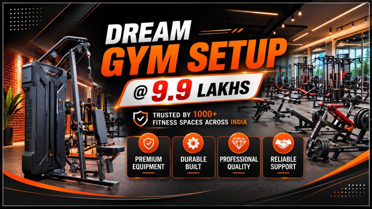 The gym set-up